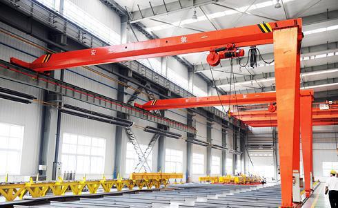 Eiropas standarta vienstāva pusprofila tipa Crane.jpg European Standard Single Beam Half Portal-Type Crane.jpg