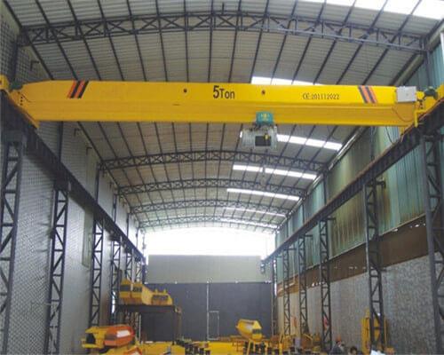 5 tonnu viengiedra celtnis ar elektrisko pacēlāju 5 Ton Single Girder Overhead Crane with Electric Hoist.jpg