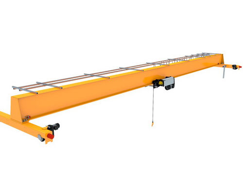 Zemā slodzes vienpiedziņas virsbūve Crane.jpg Low Headroom Single Girder Overhead Crane.jpg