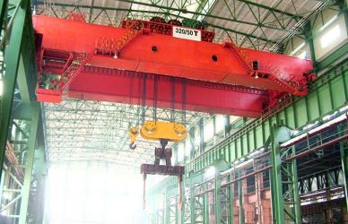 Tērauda dzirnavas Heavy Duty 75/20 tonnu virs galvas liešana pavārnīcu Crane